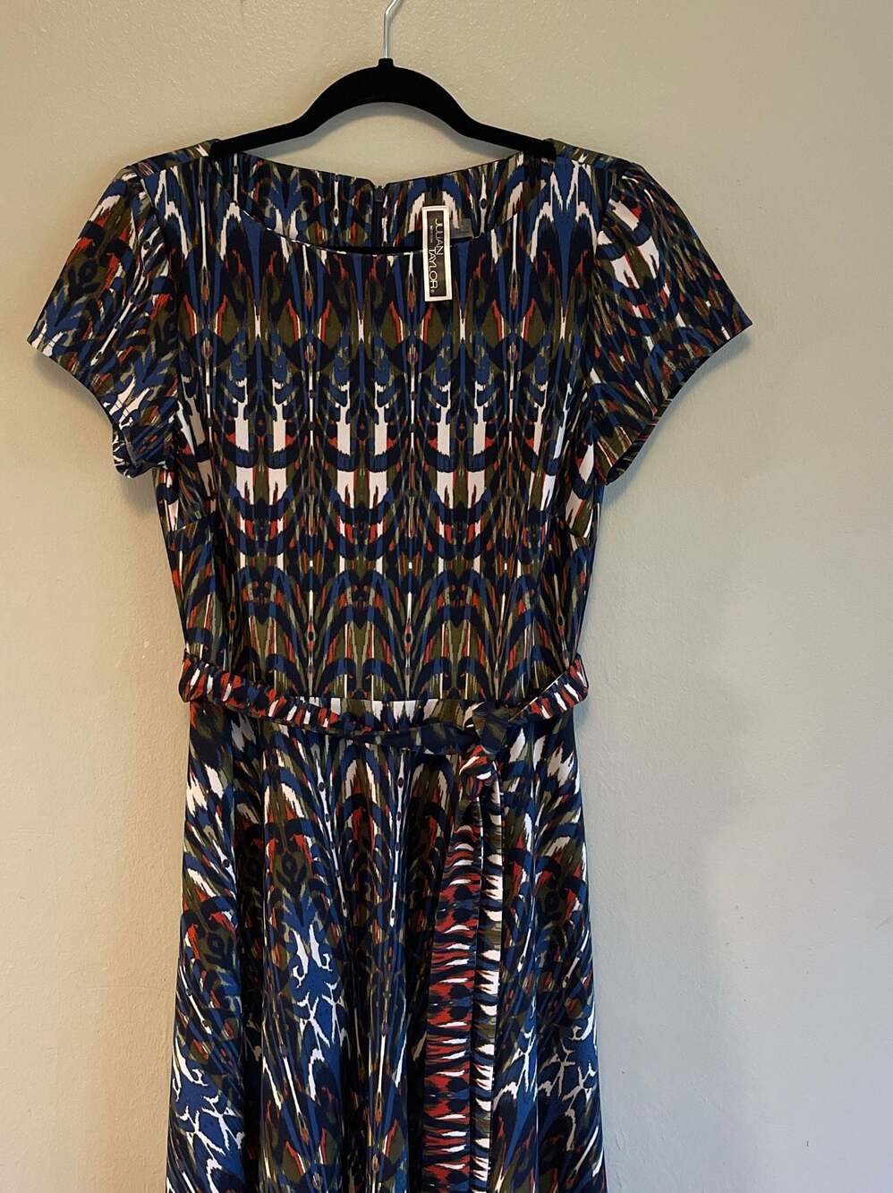 Julian Taylor, NY, Career Dress, Peacock Feathers Sz. 8, OfficeCore